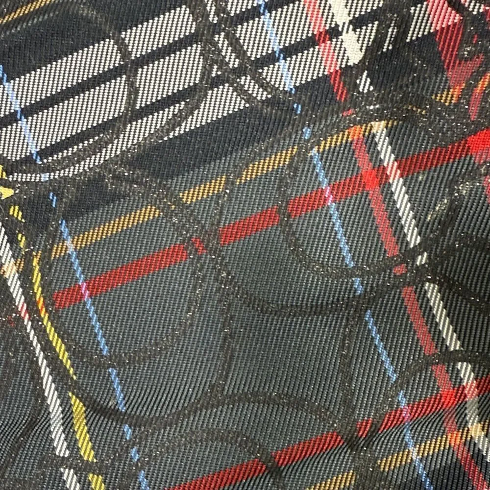 Coach Chrissi Tartan Plaid Green, Black and Red Boots Size 7